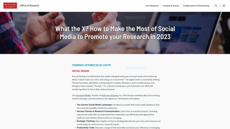 A bite-sized session on how to share your science using social media